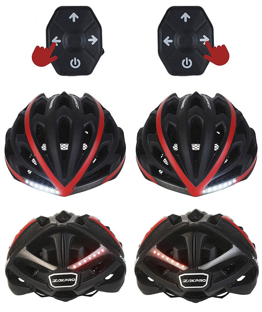 ZAKPRO Smart Turn Signal Cycling Helmet with Integrated Technology - Urban Series