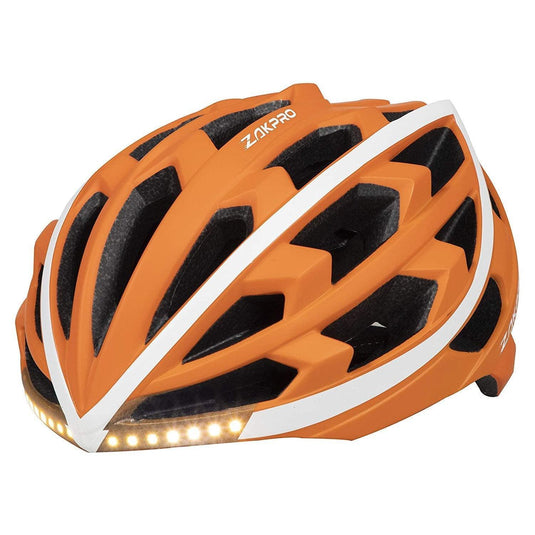 ZAKPRO Smart Turn Signal Cycling Helmet with Integrated Technology - Urban Series(Orange)