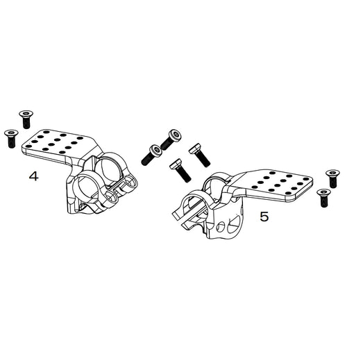 Triathlon & TT Bar Spares | Vuka Aero C1 Clamp & Armrest Wing, for Vuka Handlebar Including Bolts ZIPP MADOVERBIKING