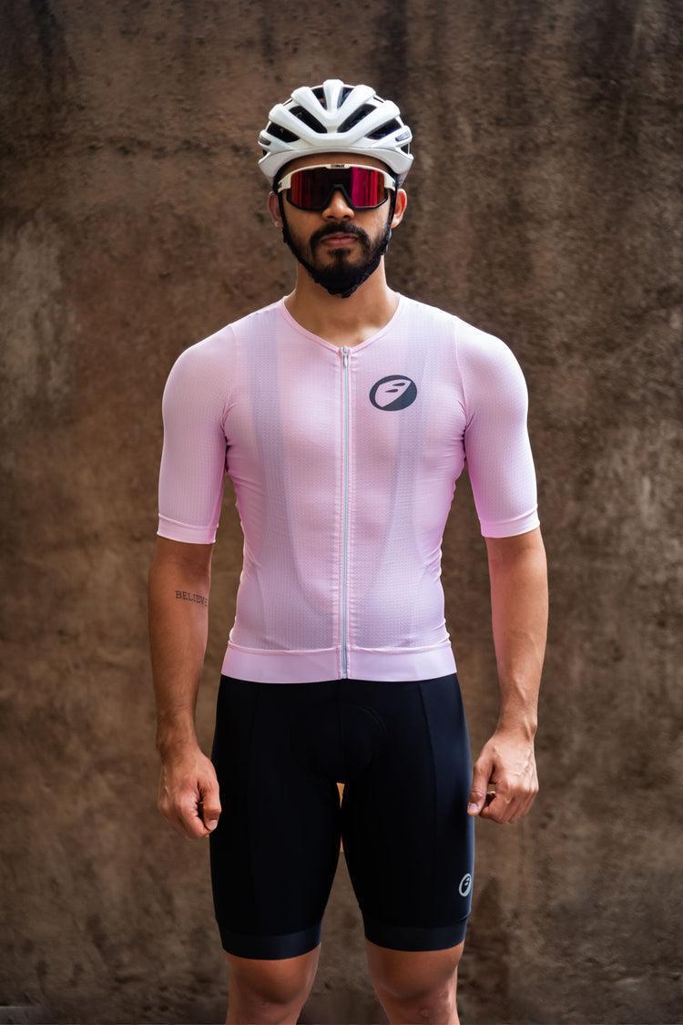 Load image into Gallery viewer, Apace Mens Cycling Jersey | Podium-Fit | Bubblegum Pink - MADOVERBIKING
