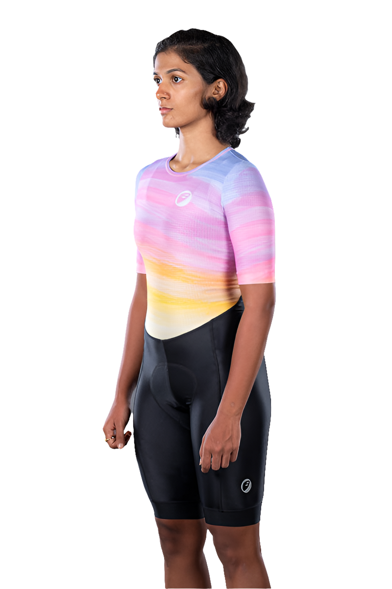 Load image into Gallery viewer, Womens Cycling | BackZipped Speedsuit | Pastel - MADOVERBIKING -  Apace
