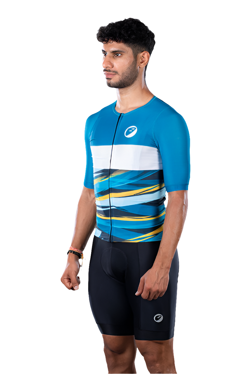Load image into Gallery viewer, Unisex Cycling | Race fit Jersey | Lightening - MADOVERBIKING -  Apace
