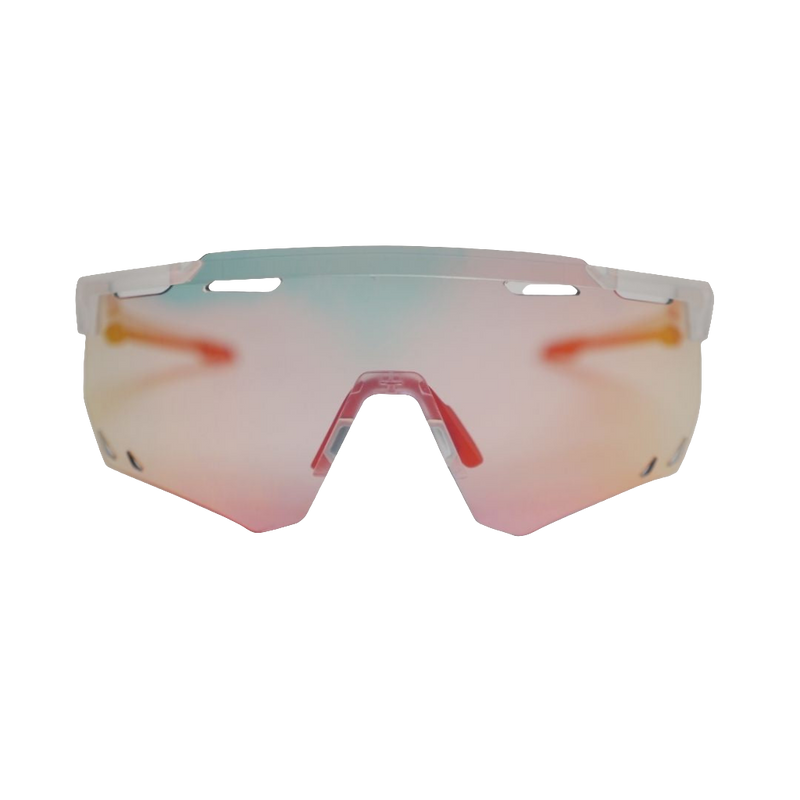 Load image into Gallery viewer, Sunglasses | Photochromic Glasses with UV400 protection, Myopia Compatible (Clear Frame/Red Lenses) ROCKBROS MADOVERBIKING
