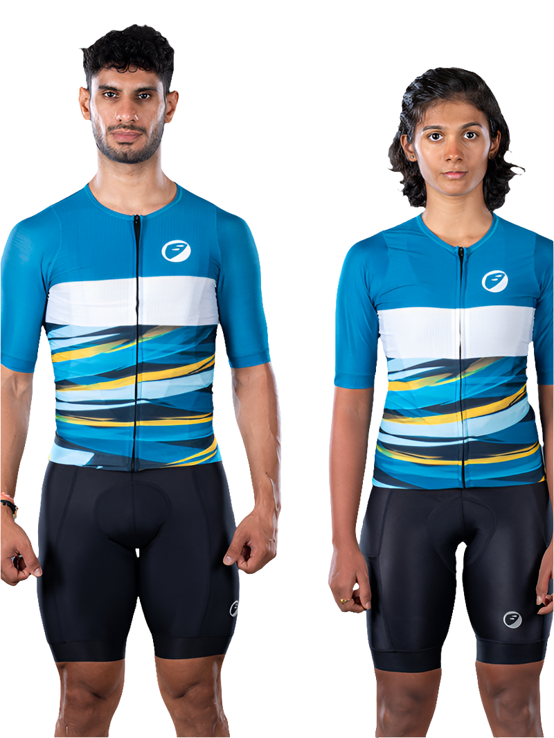 Load image into Gallery viewer, Unisex Cycling | Race fit Jersey | Lightening - MADOVERBIKING -  Apace
