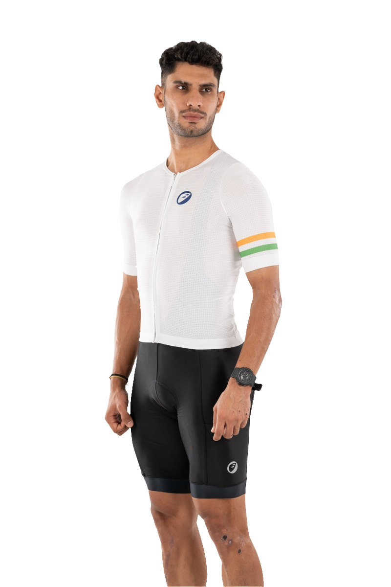 Load image into Gallery viewer, Unisex Cycling | Race fit Jersey | Bharat 2.0 - MADOVERBIKING -  Apace
