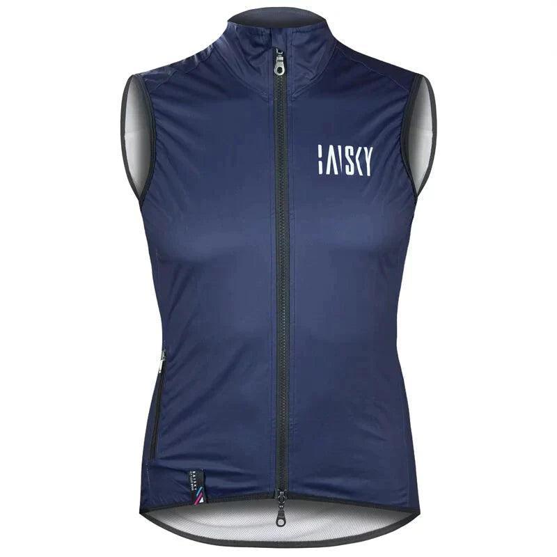 Load image into Gallery viewer, Baisky Double Zipper Men Wind Vest (Bk Blue) - MADOVERBIKING
