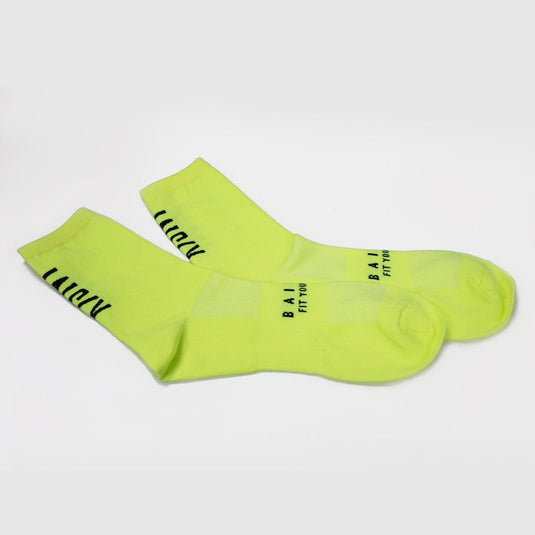 Baisky Mens Sport Socks (Purity Yellow) - MADOVERBIKING