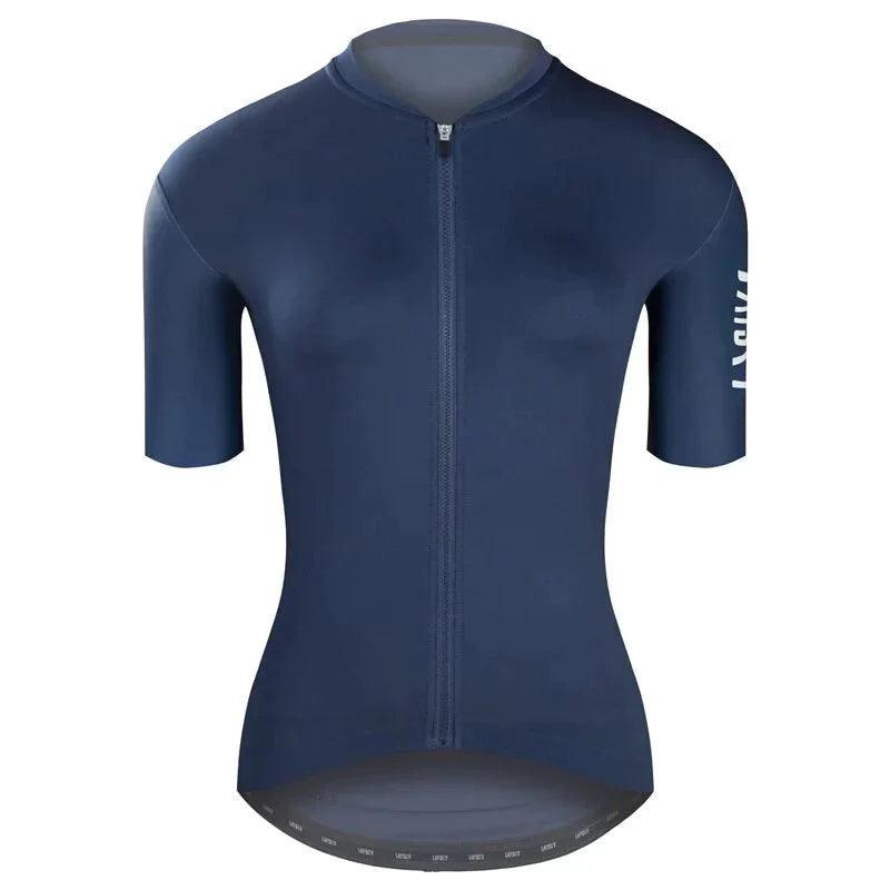 Load image into Gallery viewer, Baisky Womens Cycling Jersey (Purity Dark Blue) - MADOVERBIKING

