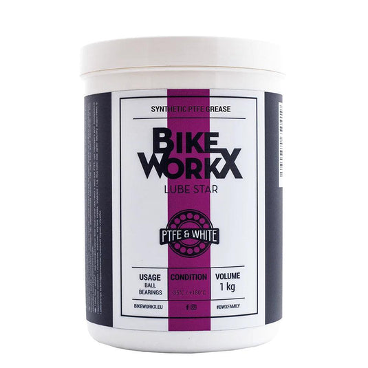 Bikeworkx White Grease With Ptfe | Lube Star White 1Kg