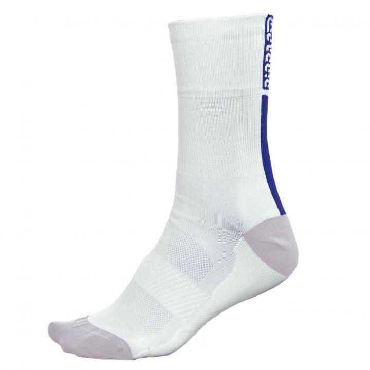 Load image into Gallery viewer, Bioracer Summer Cycling Socks - White/Navy - MADOVERBIKING
