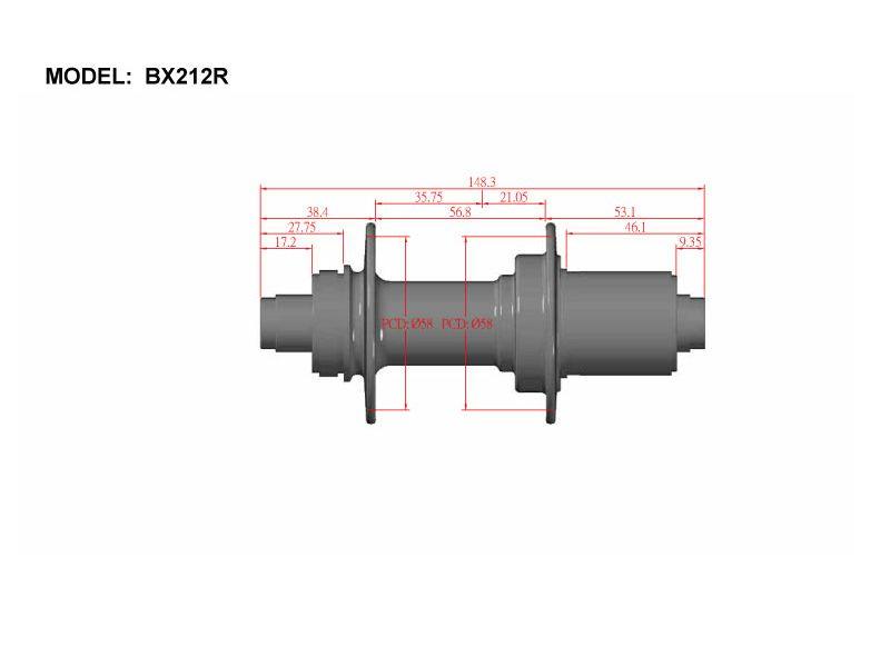 Load image into Gallery viewer, Bitex BX212 Rear Hub, Shimano 11s (w/abs)
