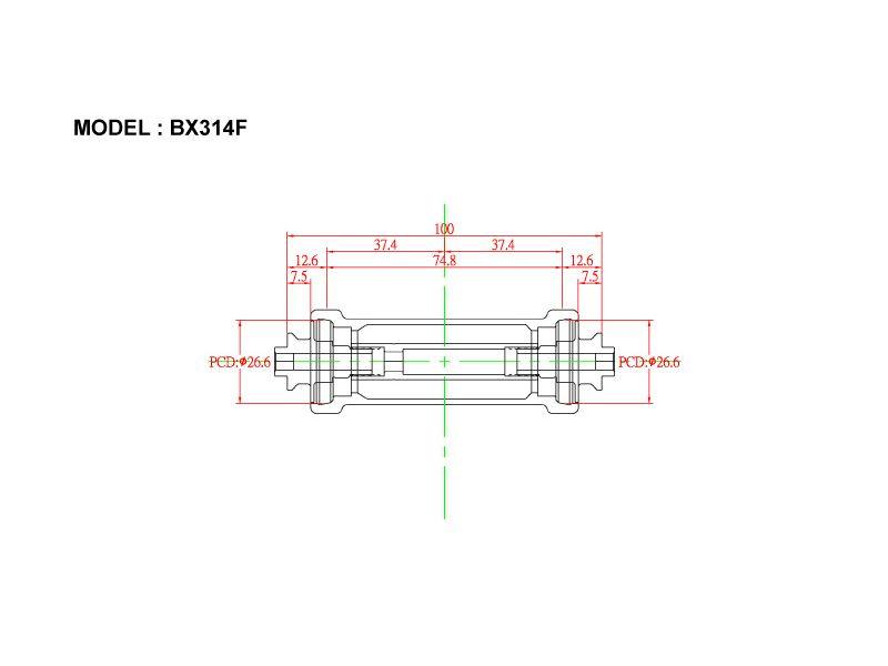 Load image into Gallery viewer, Bitex BX314F Front Road Hub
