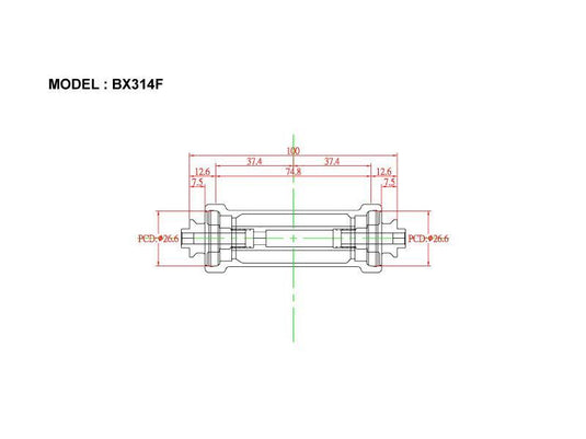 Bitex BX314F Front Road Hub