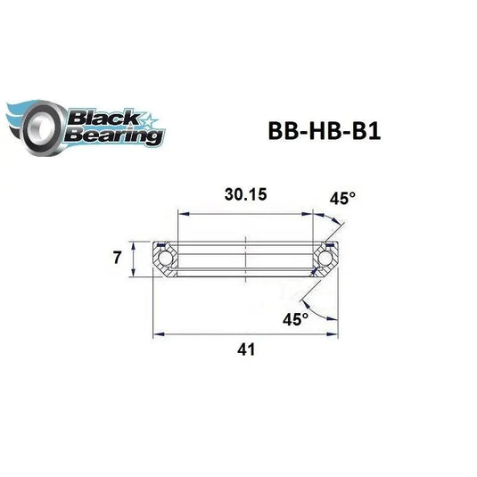 Blackbearing B1 30.15x41x7mm 45/45° Headset Bearing BLACKBEARING MADOVERBIKING