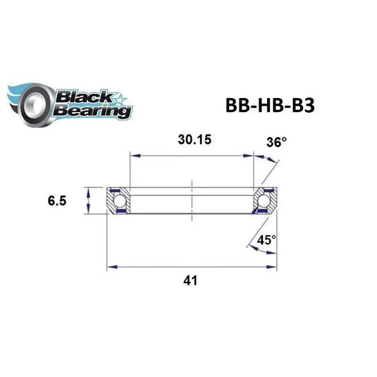 Blackbearing B3 30.15x41x6.5mm 36/45° Headset Bearing Blackbearing MADOVERBIKING