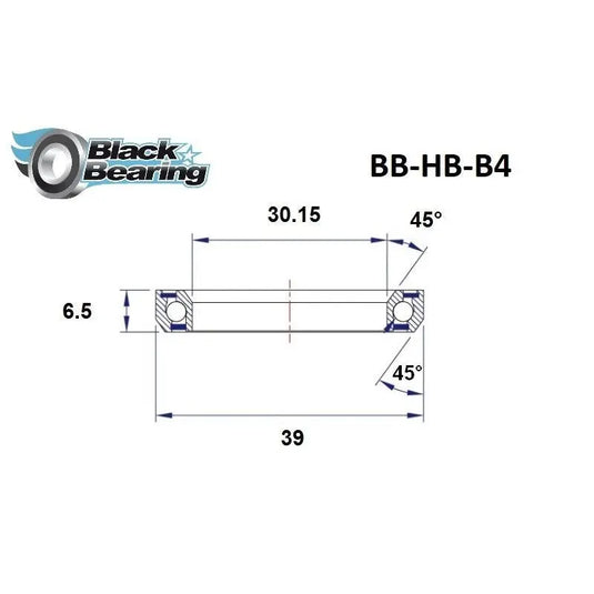 Blackbearing B4 30.15x39x6.5mm 45/45° Headset Bearing Blackbearing MADOVERBIKING
