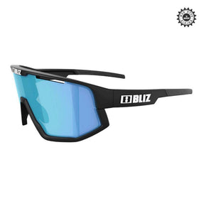 Bliz Fusion (Frame: Matt Black, Lens: Smoke W Blue Multi, Extra Jawbone: White) - MADOVERBIKING