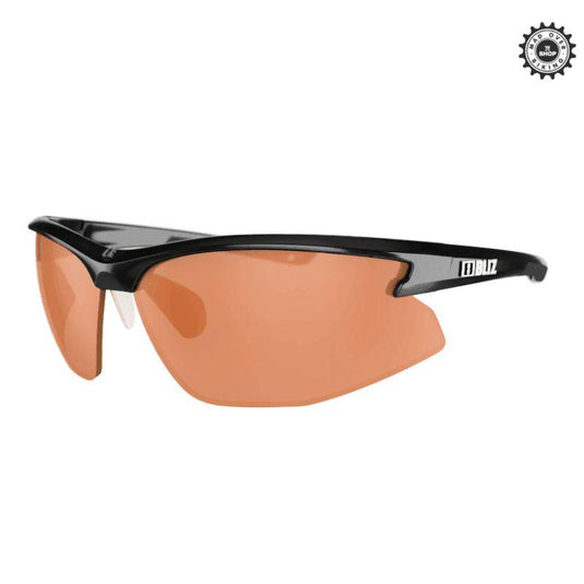 Bliz Motion (Shiny Black , Lens- Orange) - MADOVERBIKING