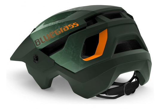 Bluegrass Rouge MTB Cycling Helmet (Green/Orange/Matt) - MADOVERBIKING