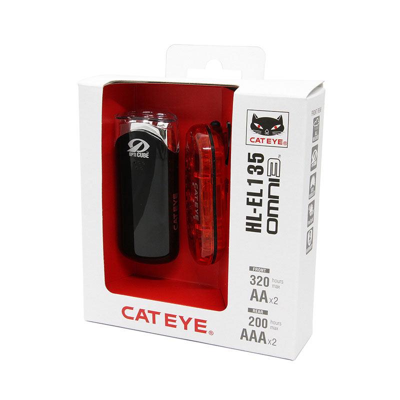 Load image into Gallery viewer, Cateye Combo Front &amp; Back Rear Light Hl-El135N/Omini-3 - MADOVERBIKING
