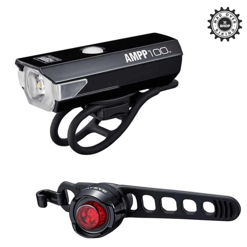 Load image into Gallery viewer, Cateye Combo Light AMPP100 Lumen/ORB (RC) - (Hl-El041/LD160) - MADOVERBIKING
