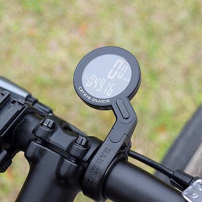 Load image into Gallery viewer, Cateye Cyclocomputer Quick Cc-Rs100W Black (Wireless) - MADOVERBIKING
