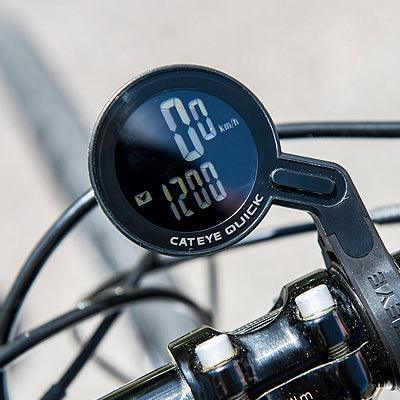 Load image into Gallery viewer, Cateye Cyclocomputer Quick Cc-Rs100W Black (Wireless) - MADOVERBIKING
