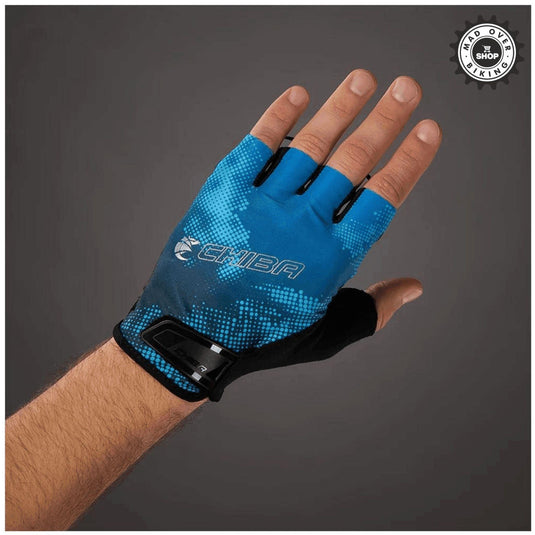 Chiba Ride Ii Cycling Gloves (Padded) Blue - MADOVERBIKING