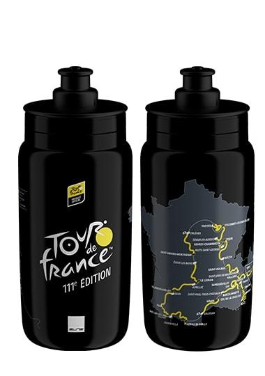 Load image into Gallery viewer, Elite Bottle Fly 550 TOUR DE FRANCE MAP BLACK 550 ML
