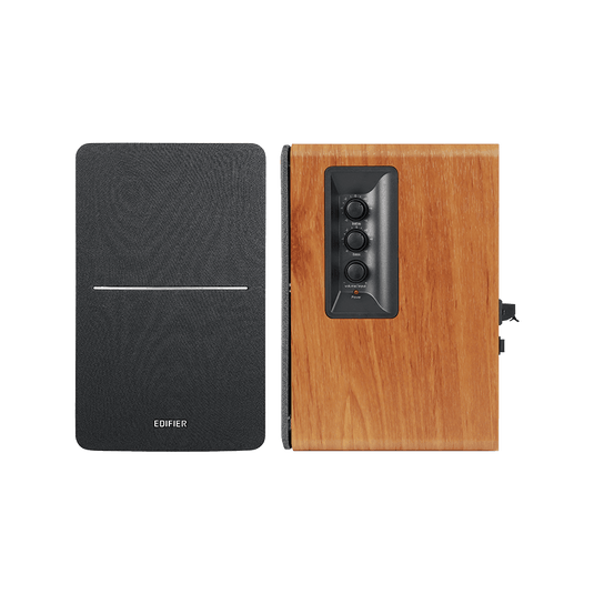 Edifier R1280DBs Active Bluetooth Bookshelf Speakers Brown - MADOVERBIKING