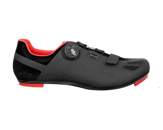 FLR F-11 Road Cycling Shoes (Black Neon Red)