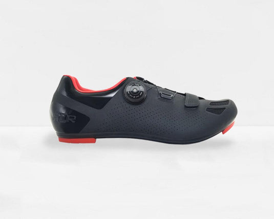FLR F-11 Road Cycling Shoes (Black Neon Red) - MADOVERBIKING