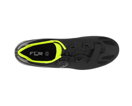 FLR F-11 Road Cycling Shoes (Black Neon Yellow) - MADOVERBIKING
