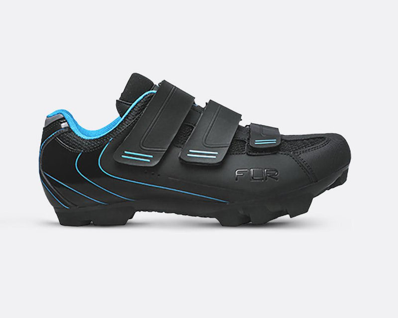 Load image into Gallery viewer, FLR F-55 MTB Cycling Shoes (Black Blue) - MADOVERBIKING
