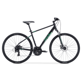 Fuji Traverse 1.7 (Stain Black/Green) Hybrid Bike - MADOVERBIKING