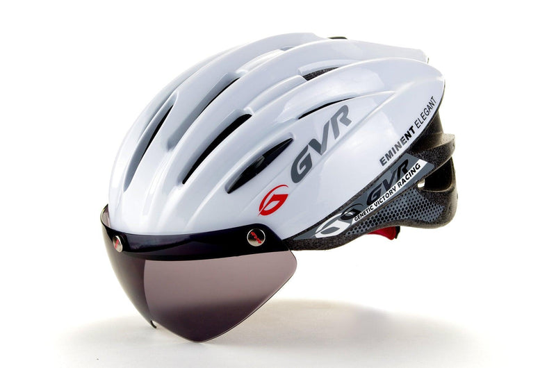 Load image into Gallery viewer, Gvr Solid Adult Road Cycling Helmet (White) - MADOVERBIKING

