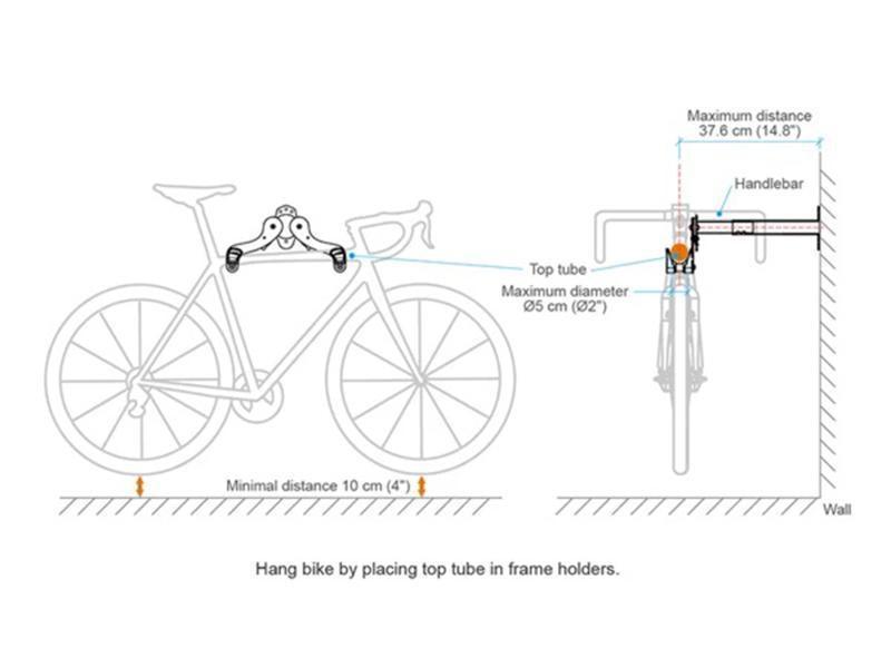 Load image into Gallery viewer, Ibera Bicycle Wall Hanger - MADOVERBIKING
