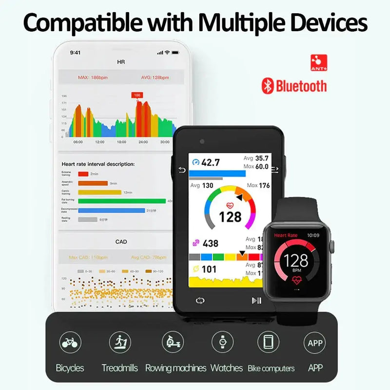 Load image into Gallery viewer, iGPSPORT HEART RATE SENSOR | HR70 - ANT+ &amp; BLUETOOTH, WATERPROOF, COMPATIBLE WITH CYCLO-COMPUTERS, INDOOR TRAINERS, ANDROID &amp; IPHONES MADOVERBIKING MADOVERBIKING
