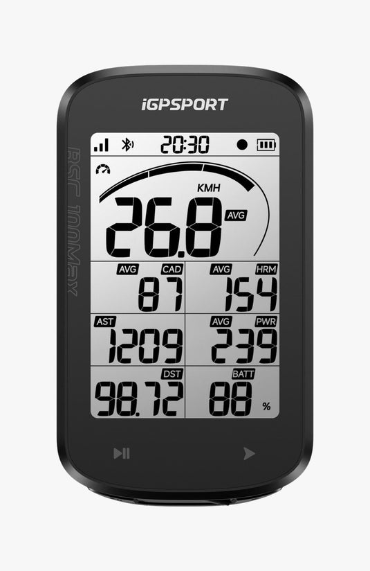 IGPSPORT BSC100Max Lightweight Large-Screen Smart Bike Computer Sleek to the Edge Ride with Ease - MADOVERBIKING