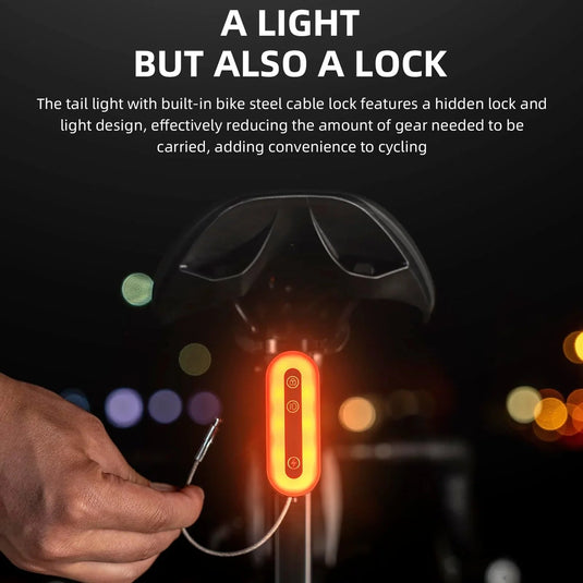 Bicycle Taillights | Smart Taillight with Lock and Brake Sensing Function ROCKBROS MADOVERBIKING
