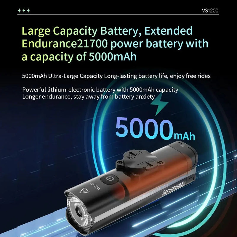 Load image into Gallery viewer, IGPSPORTS VS1200 Smart Front Bike Light IGPSPORT MADOVERBIKING

