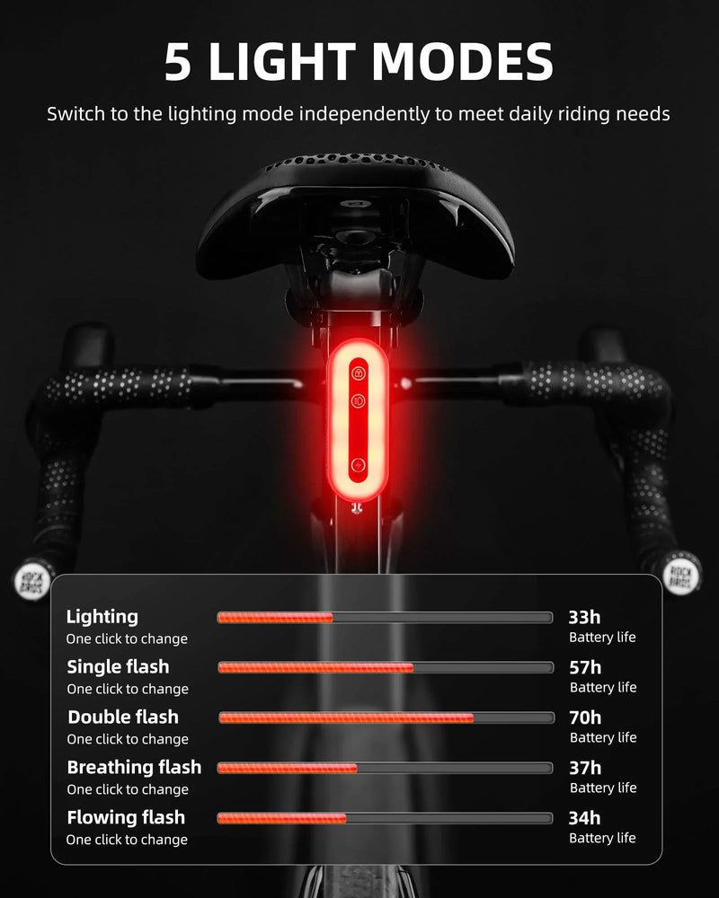 Load image into Gallery viewer, Bicycle Taillights | Smart Taillight with Lock and Brake Sensing Function ROCKBROS MADOVERBIKING

