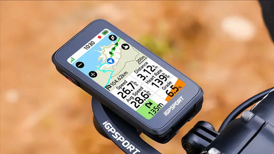 iGPSPORT BINAVI AIR | GPS BIKE NAVIGATOR & COMPUTER - 30H BATTERY, 3