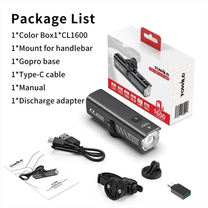 Load image into Gallery viewer, TOWILD CL1600 Bike Light Royal Traders MADOVERBIKING
