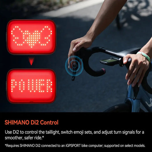 IGPSPORT ET6 Smart Emoji Taillight IGPSPORT MADOVERBIKING