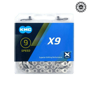 KMC Bicycle Chain X9 (9 Speed) - MADOVERBIKING
