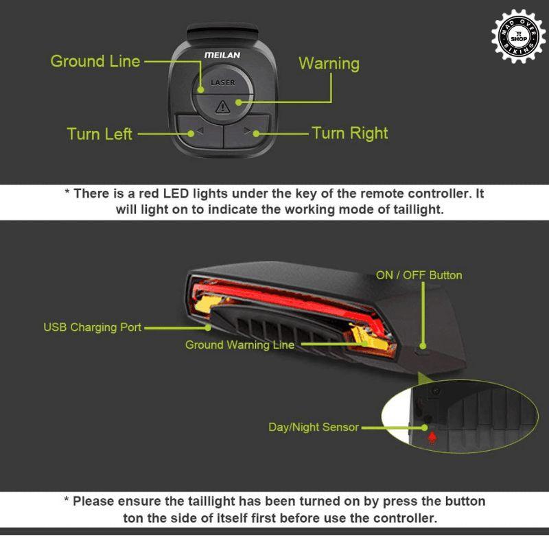 Load image into Gallery viewer, Meilan X5 Smart Bike Tail Light
