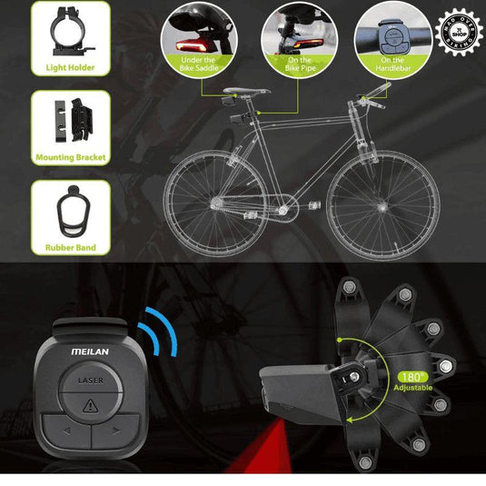 Meilan X5 Smart Bike Tail Light - MADOVERBIKING