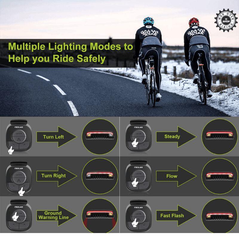 Load image into Gallery viewer, Meilan X5 Smart Bike Tail Light - MADOVERBIKING
