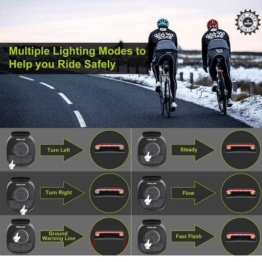 Meilan X5 Smart Bike Tail Light - MADOVERBIKING